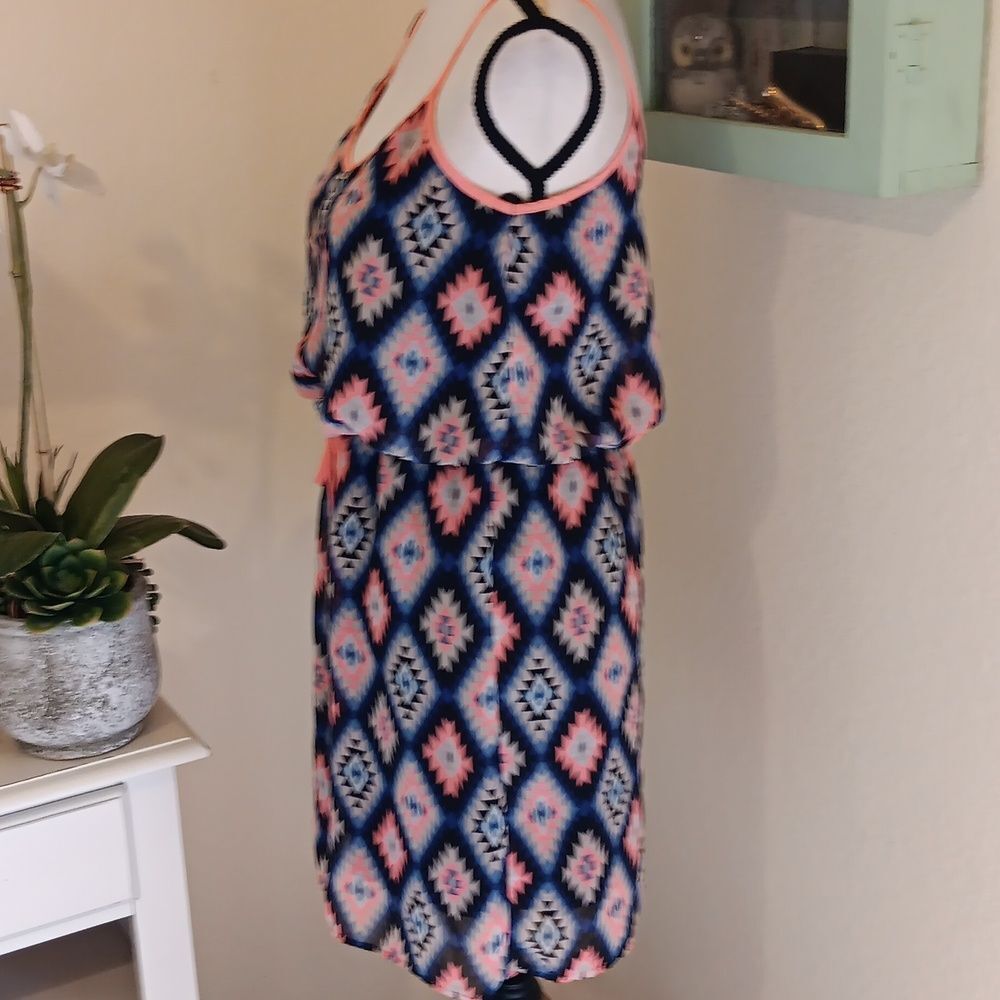 City Triangles Multicolor Geometric Mini Dress - image 4